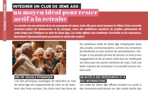 Intégrer un club de 3ème âge